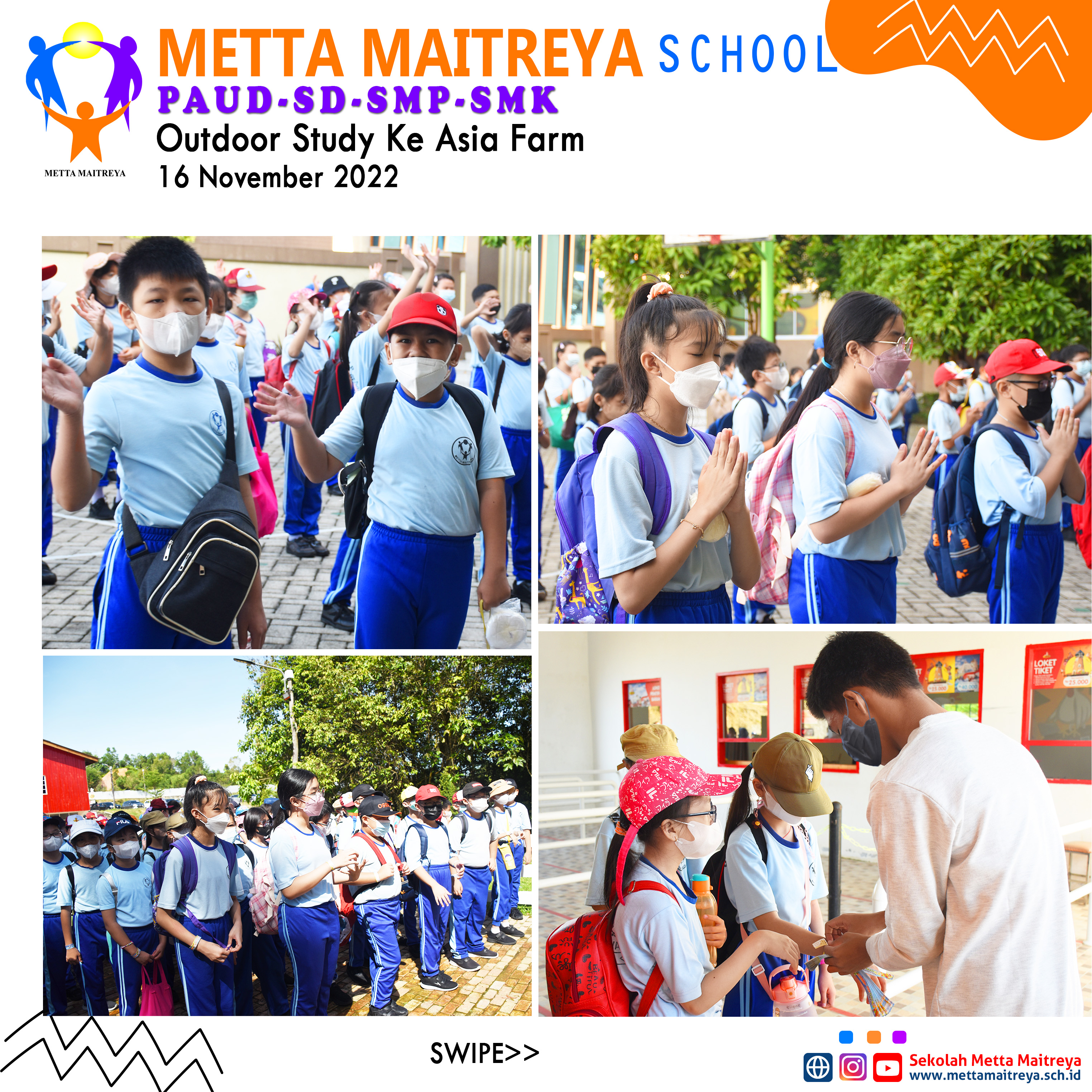 OUTDOOR STUDY Ke Asia Farm | SD METTA MAITREYA